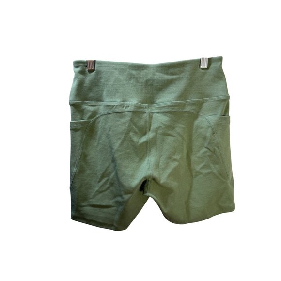 Lululemon‎ Womens Medium Green High-Waist Yoga Shorts With Pockets - Picture 2 of 8